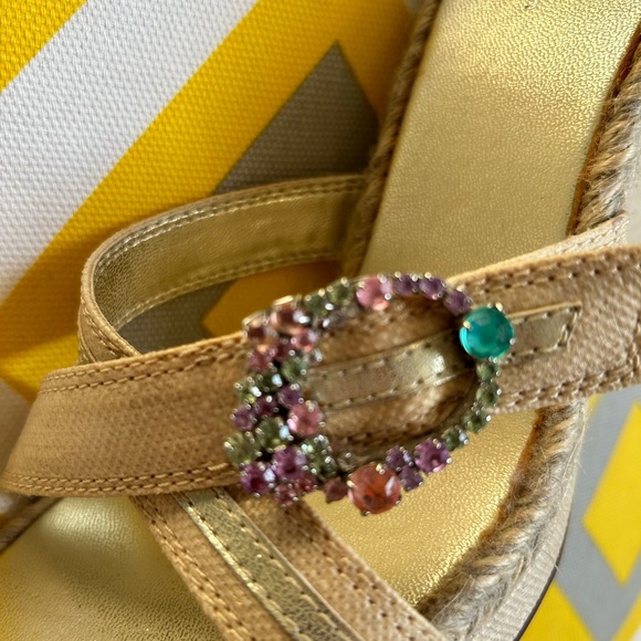 Jewelled slides by Amanda Smith with rope detail - Picture 9 of 9